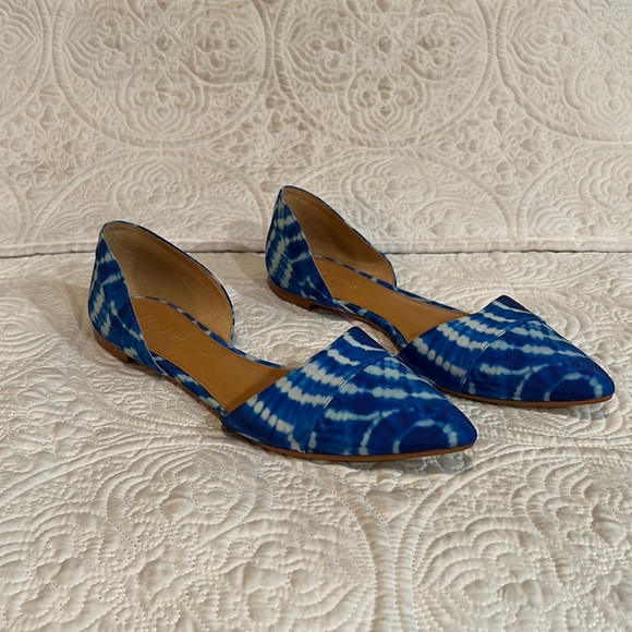 J CREW TIE DYE FLATS - SIZE 8